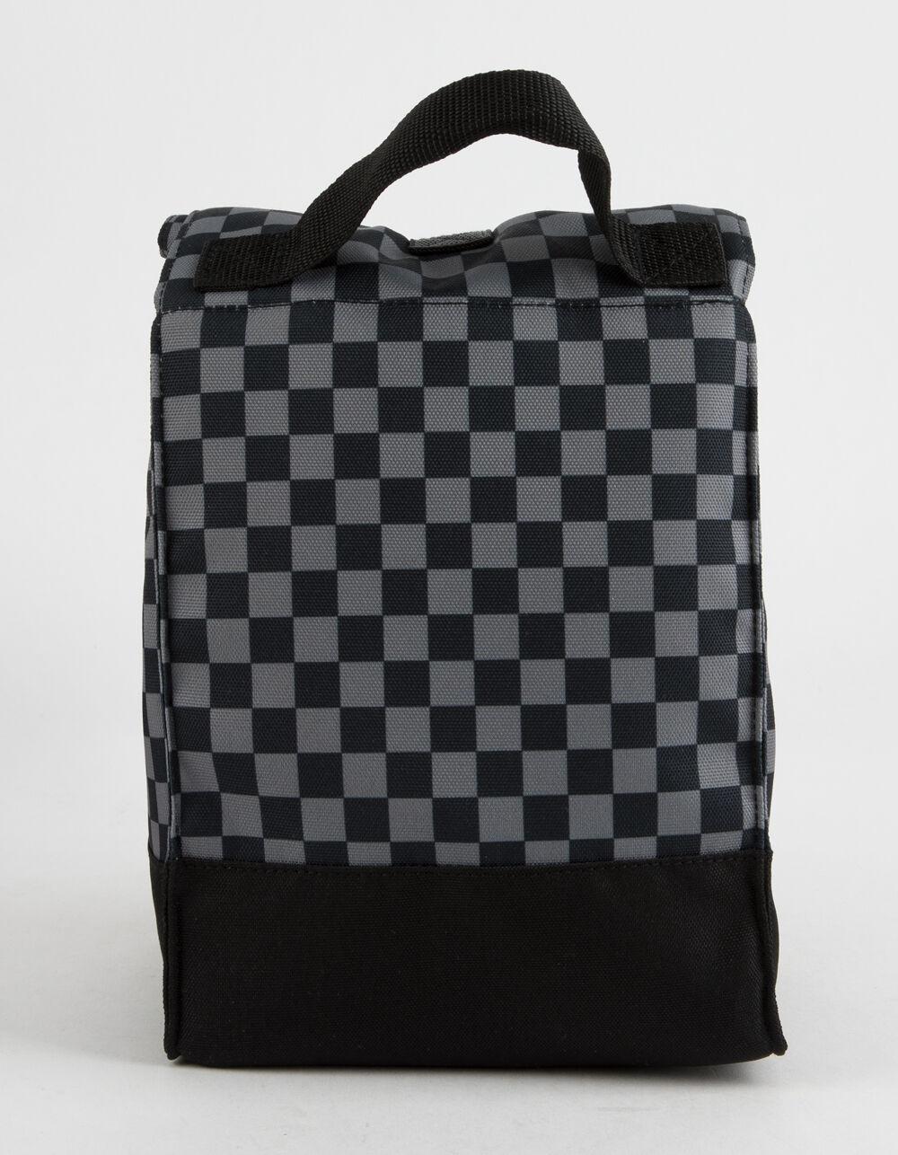 vans mow pink checkerboard lunch bag