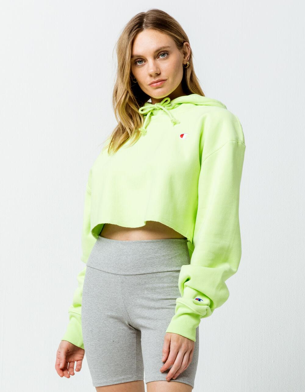 lime green champion sweater