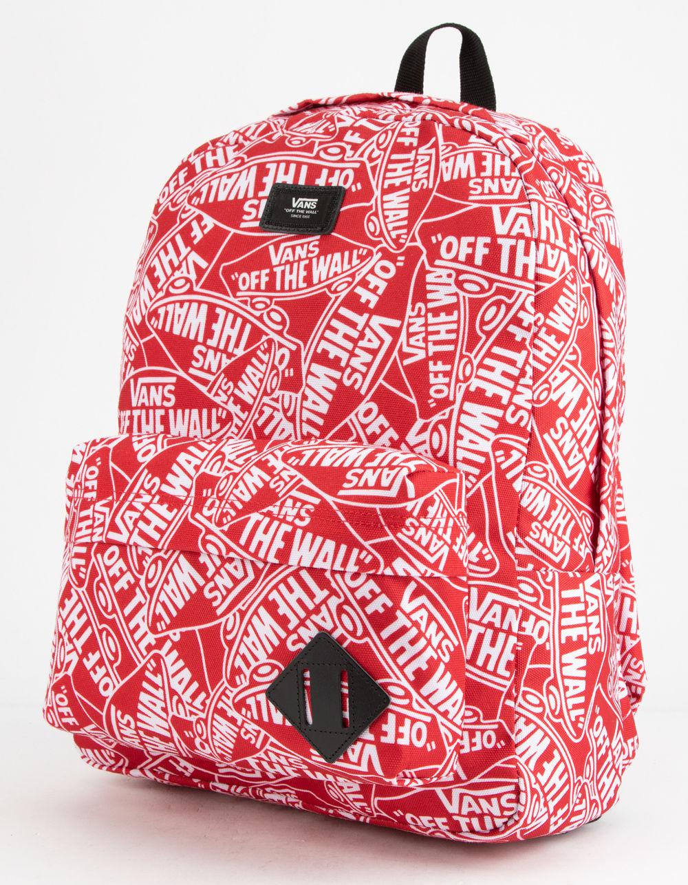 vans bookbag red