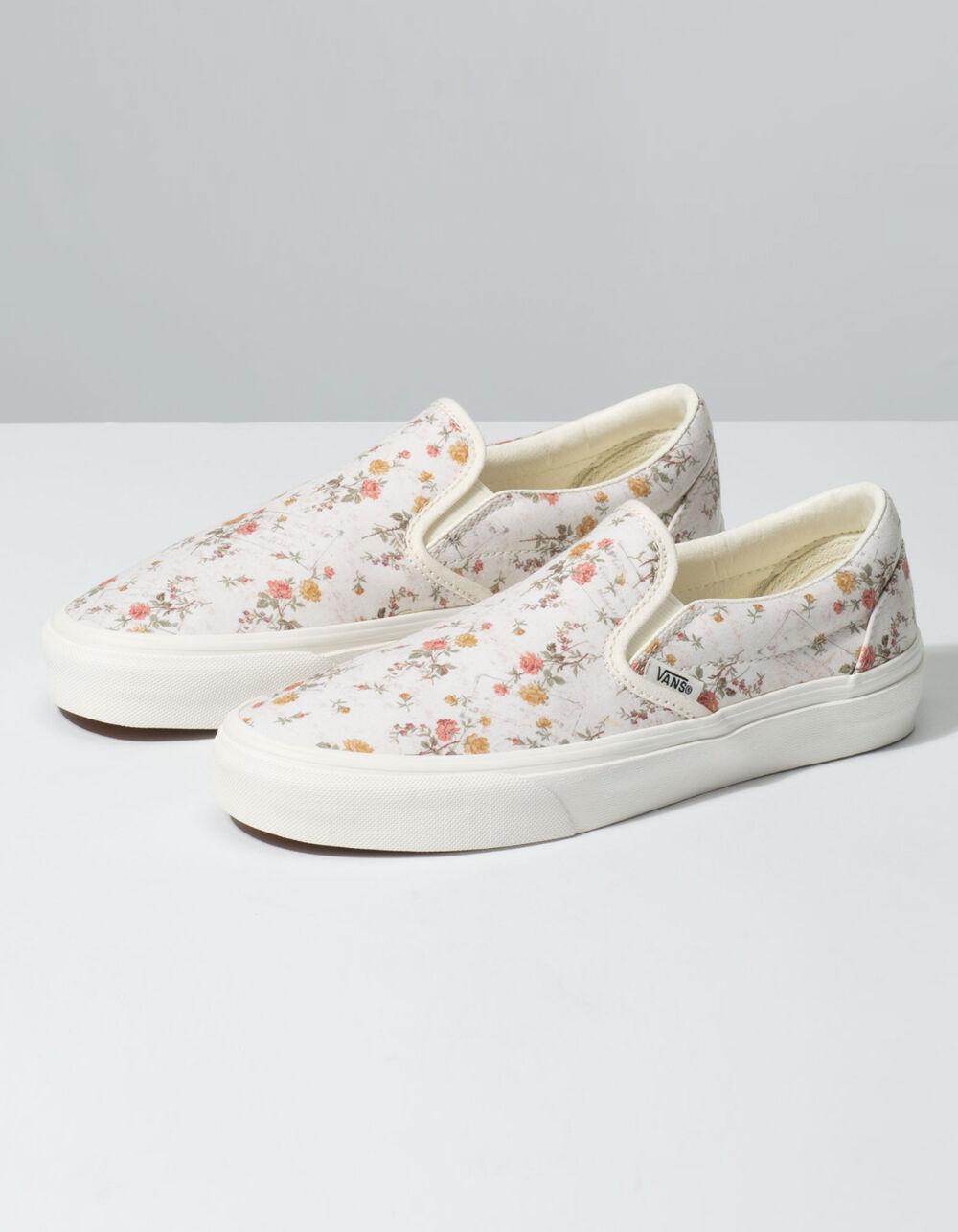 slip on floral shoes