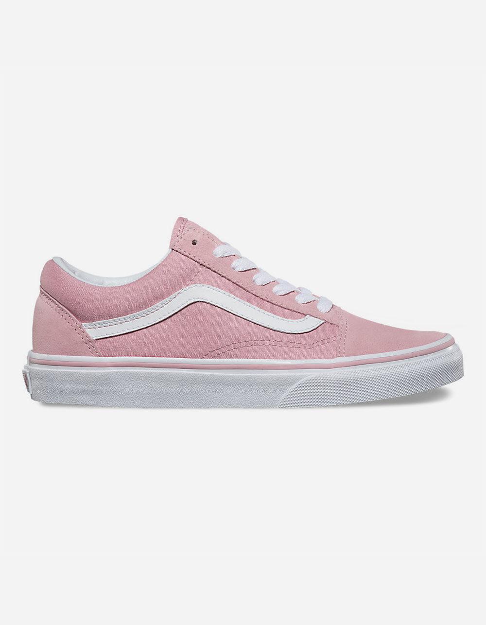 light pink and white vans