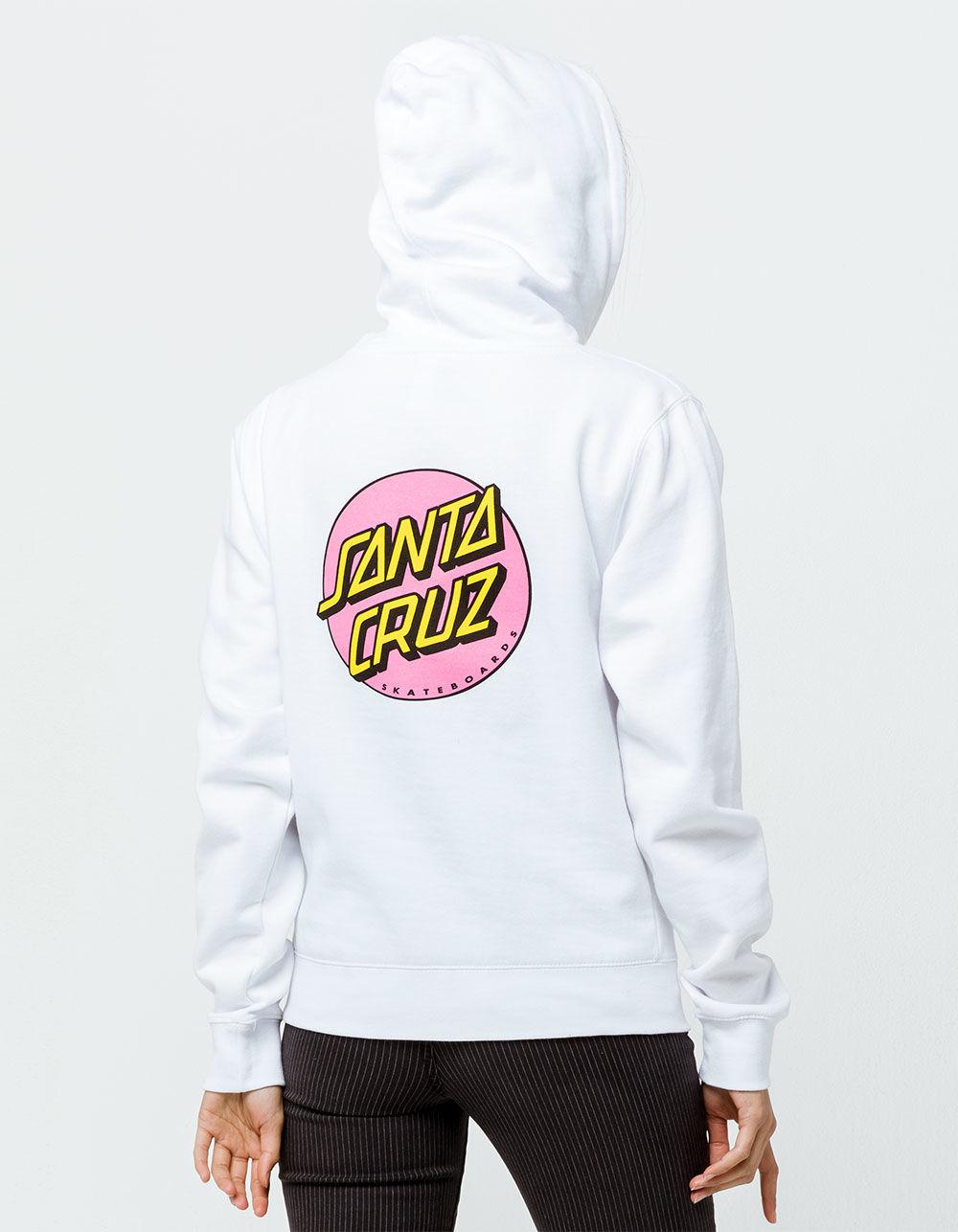 santa cruz pink dot hoodie