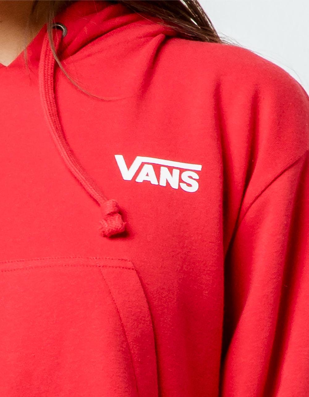 vans red hoodie womens