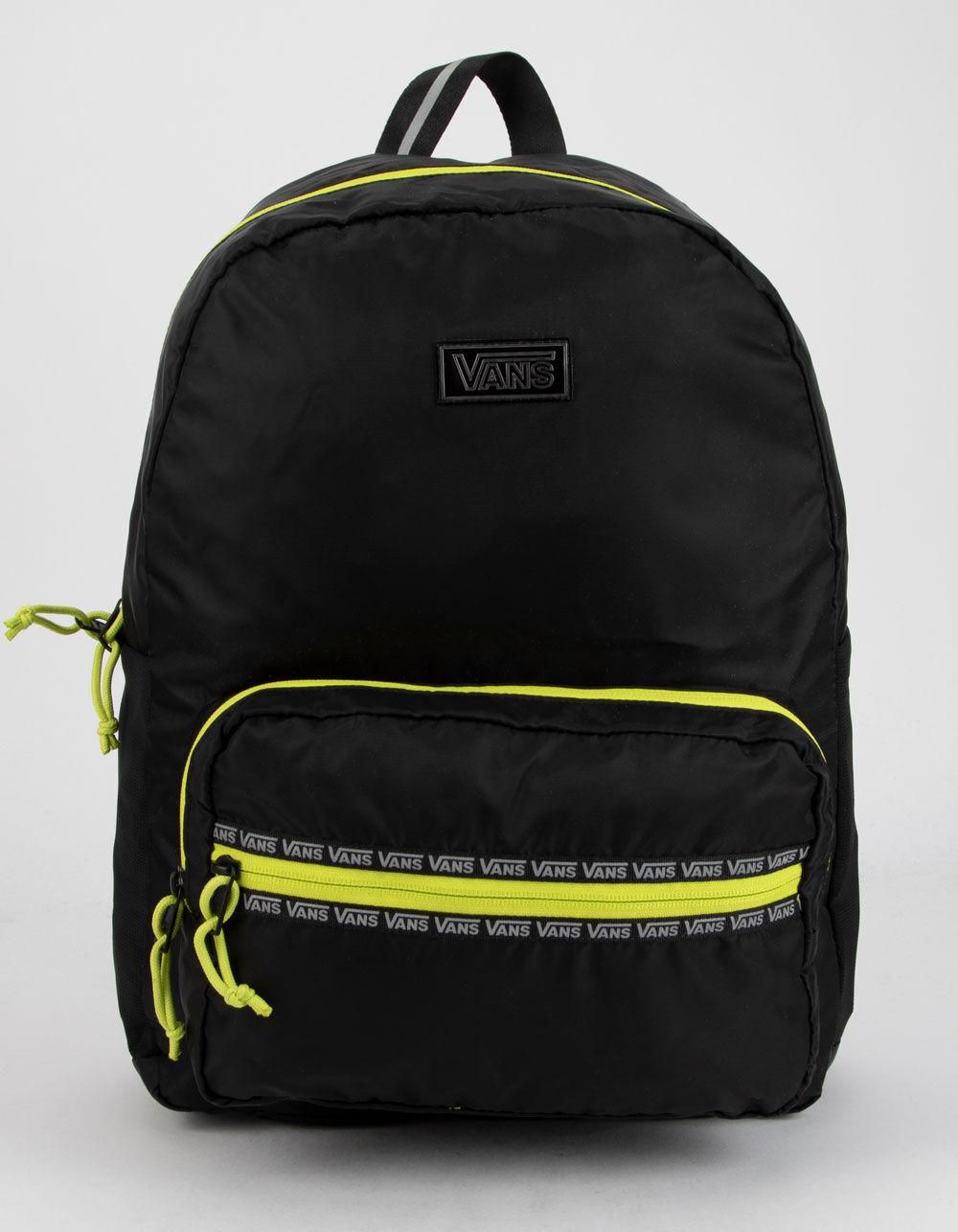 vans black rucksack