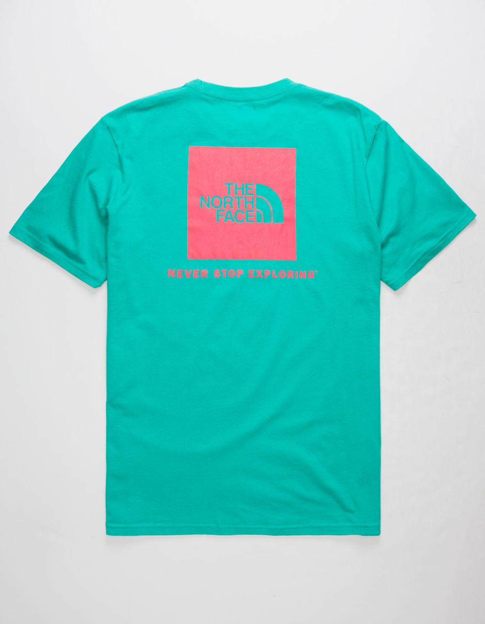 mens green north face t shirt
