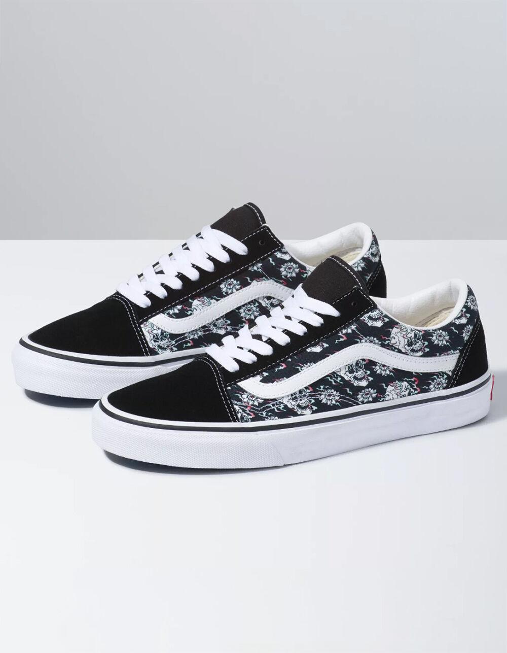 Vans Suede Flash Skulls Old Skool Shoes in Black/White (Black) for Men Lyst