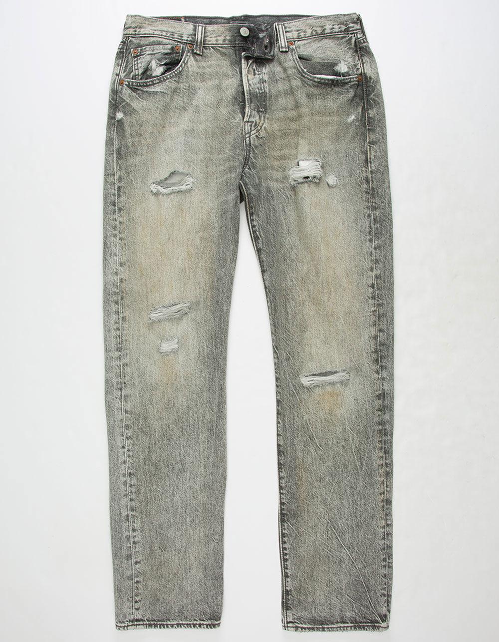 Levi's Denim 501 Original Fit Mens Jeans in Grey (Gray) for Men - Lyst