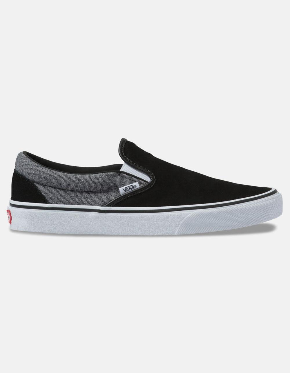 vans classic slip on suiting black
