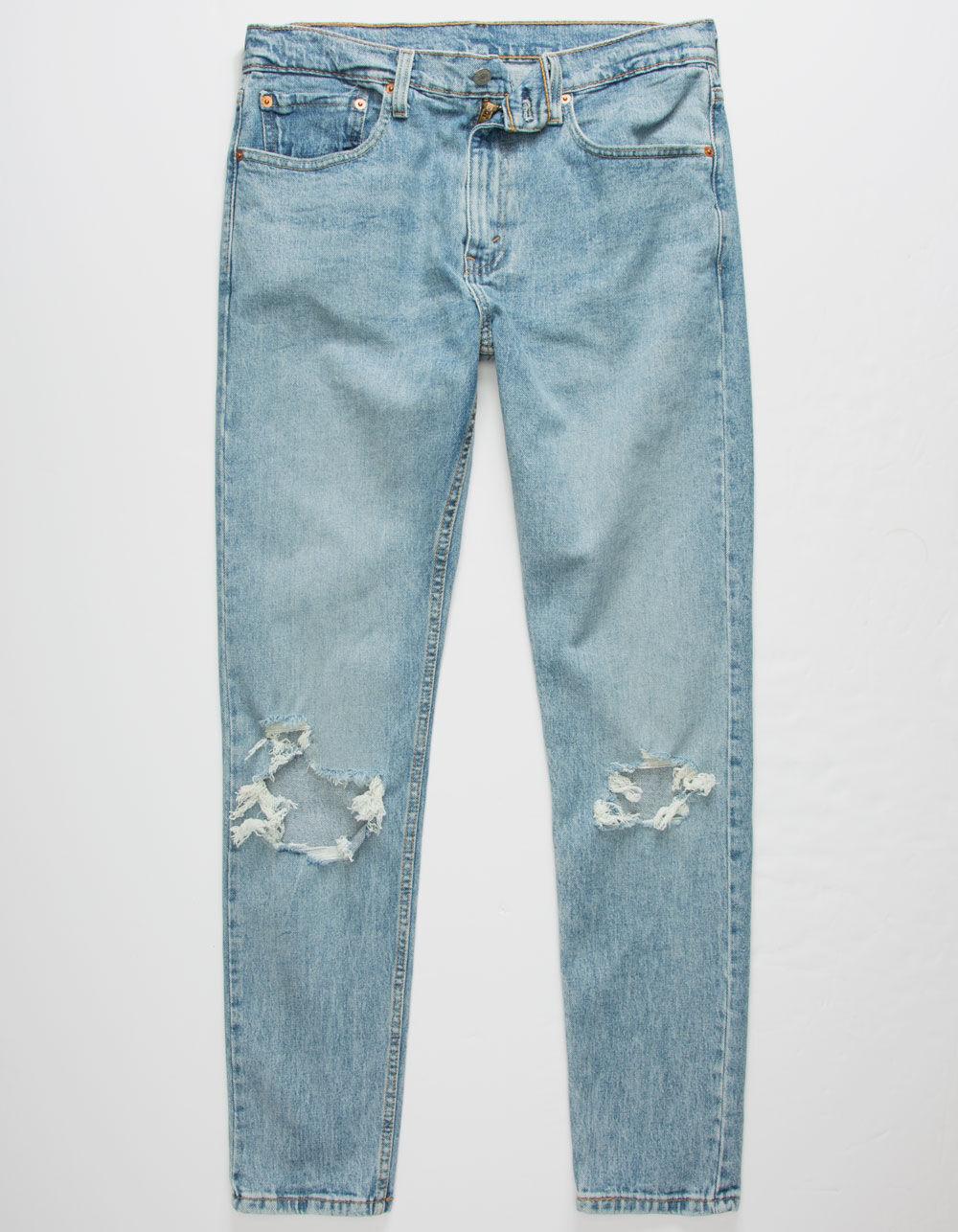 levi's light blue ripped jeans
