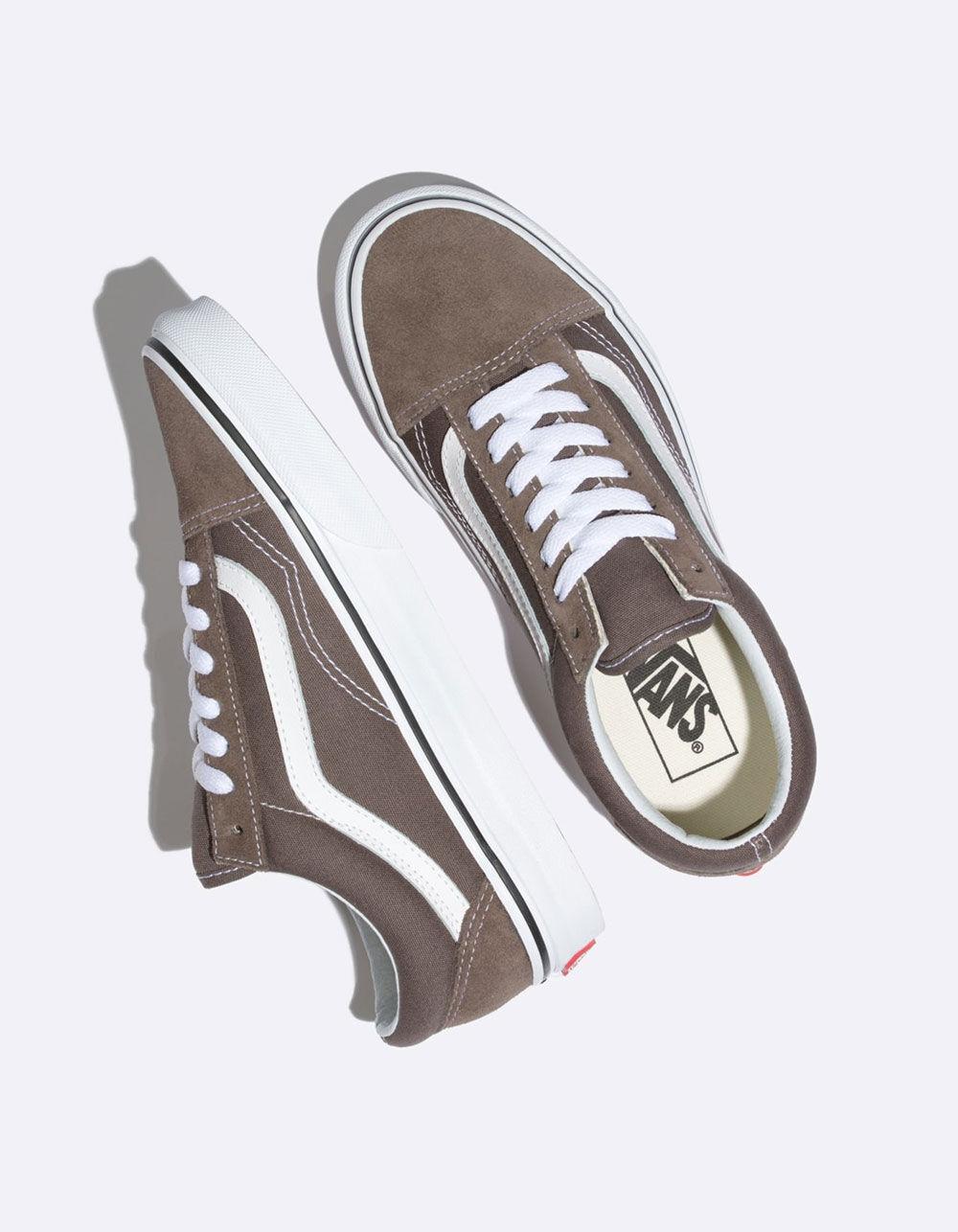 vans old skool beech true white