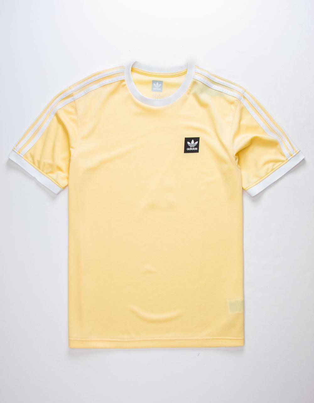 adidas Synthetic Jersey Club Light Yellow Mens Jersey T-shirt for Men ...