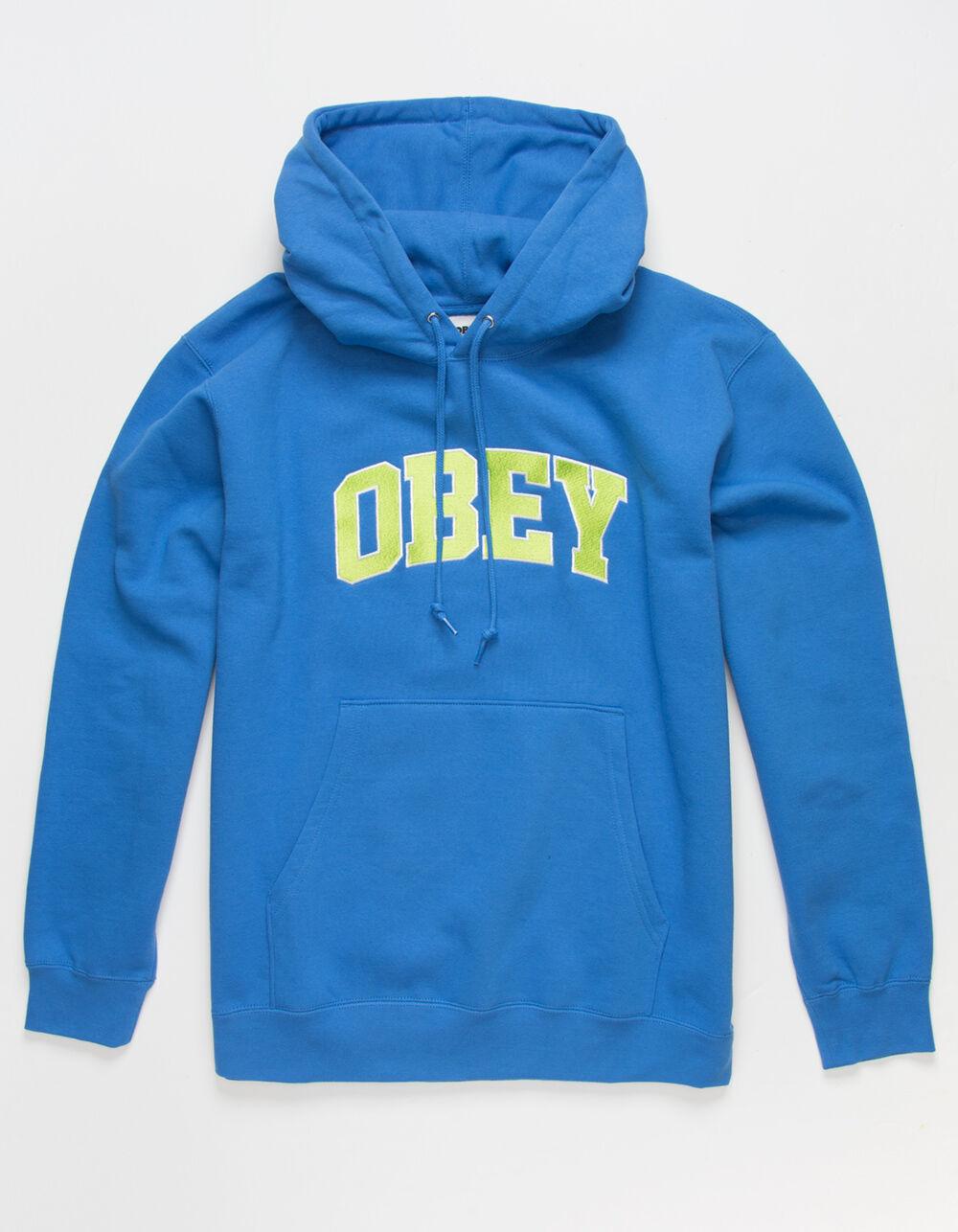 obey hoodie blue