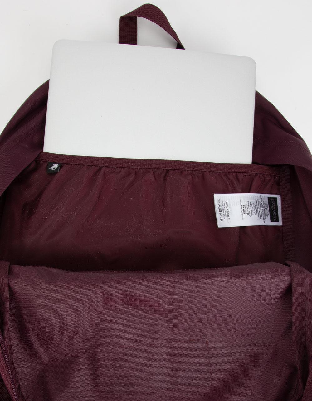 burgundy jansport backpack