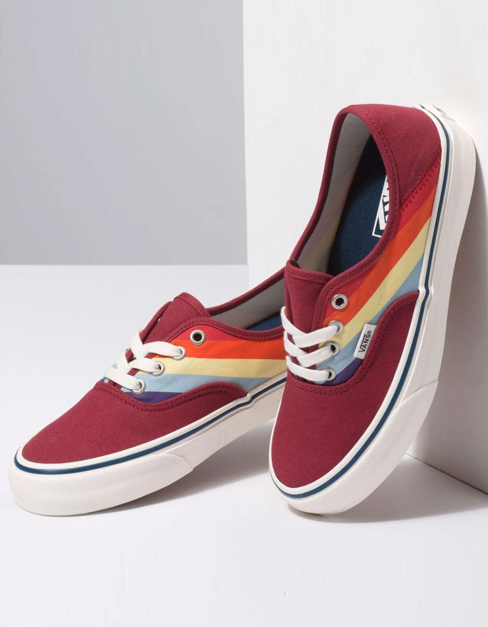 womens red vans shoes