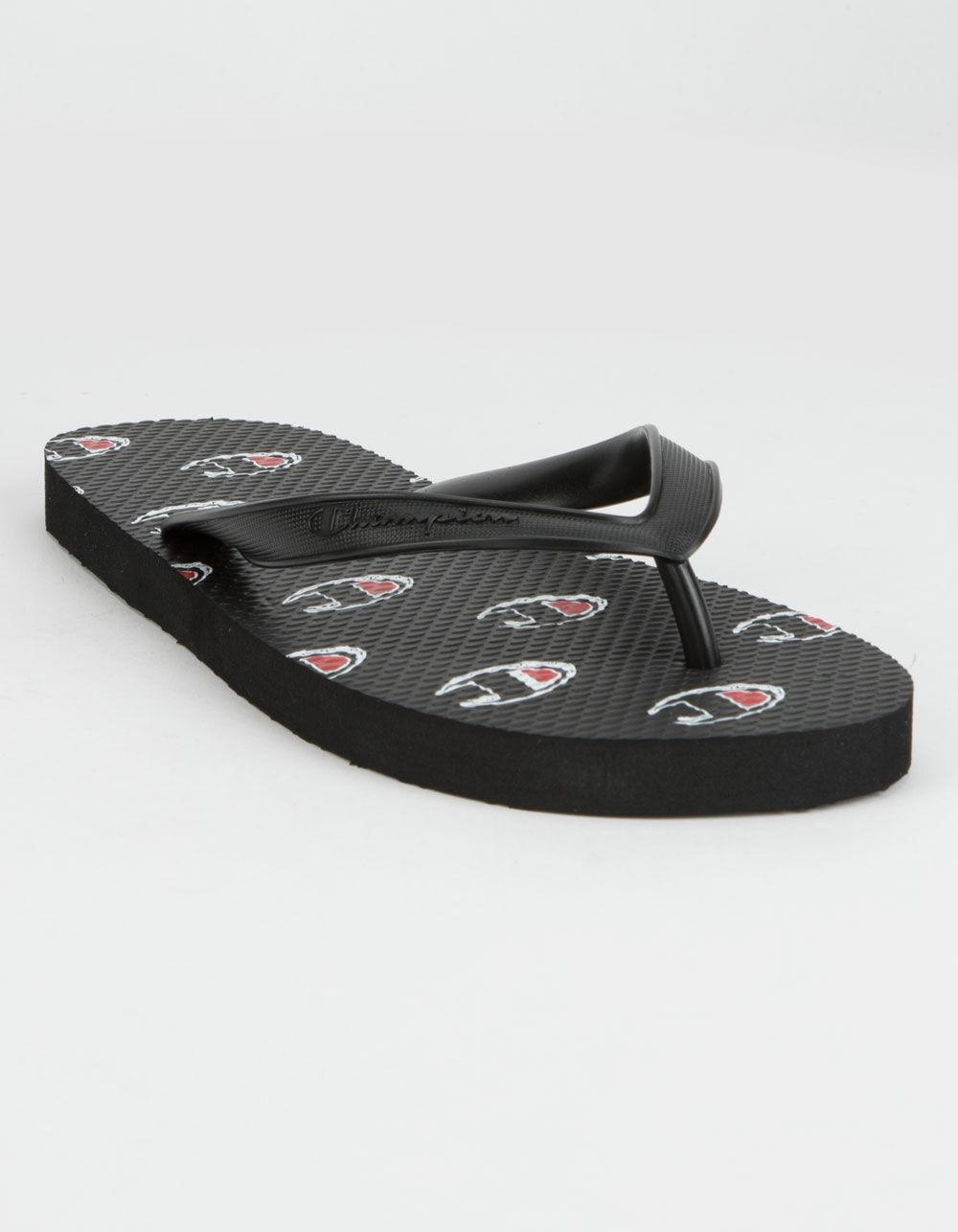 champion sandals black