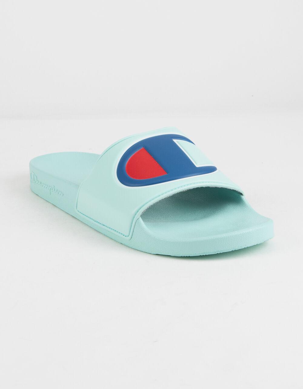 champion flip flops blue