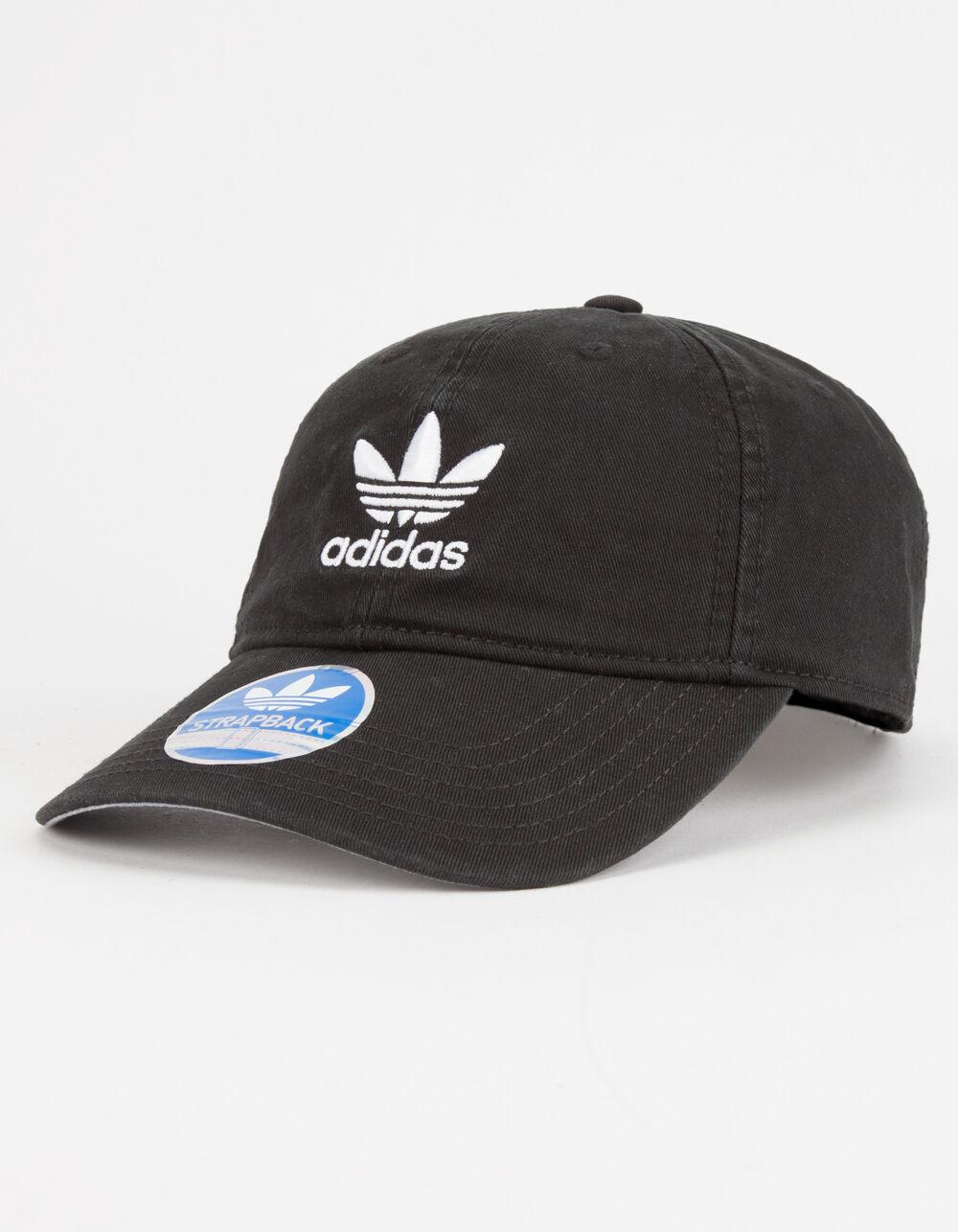 adidas Cotton Originals Relaxed Mens Dad Hat in Black/White (Black) for