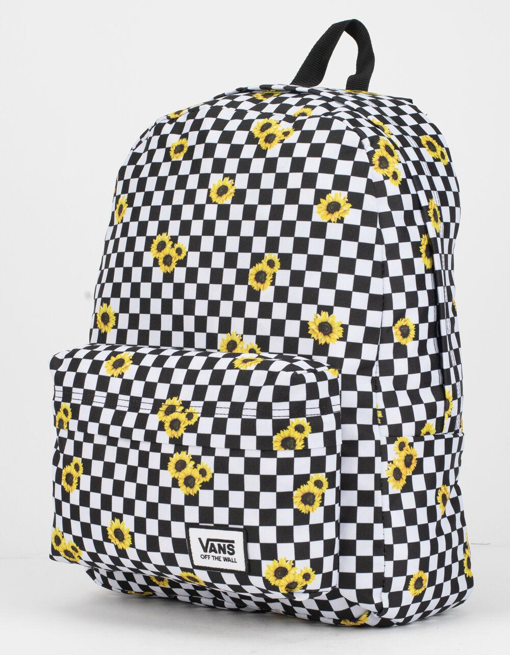 sunflower checkered vans backpack
