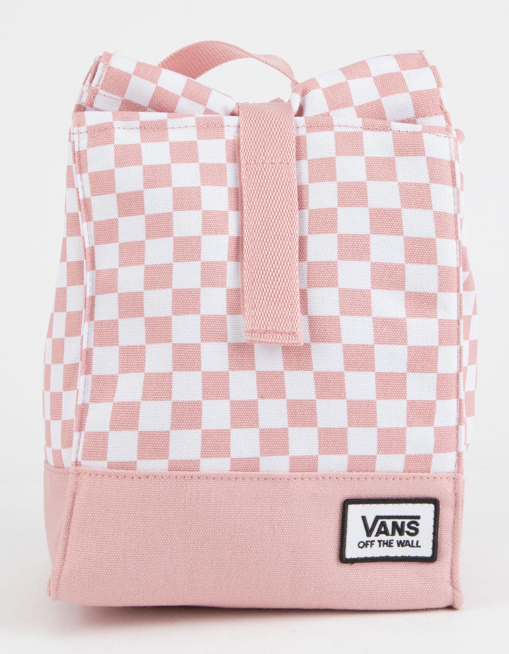 Mow Pink Checkerboard Lunch Bag 