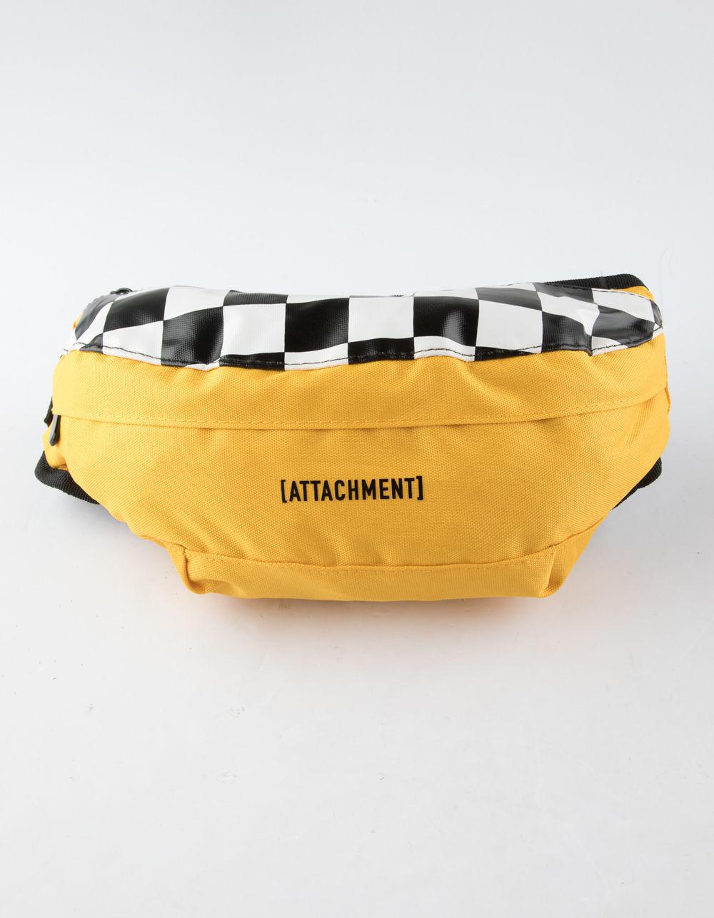yellow checkered fanny pack