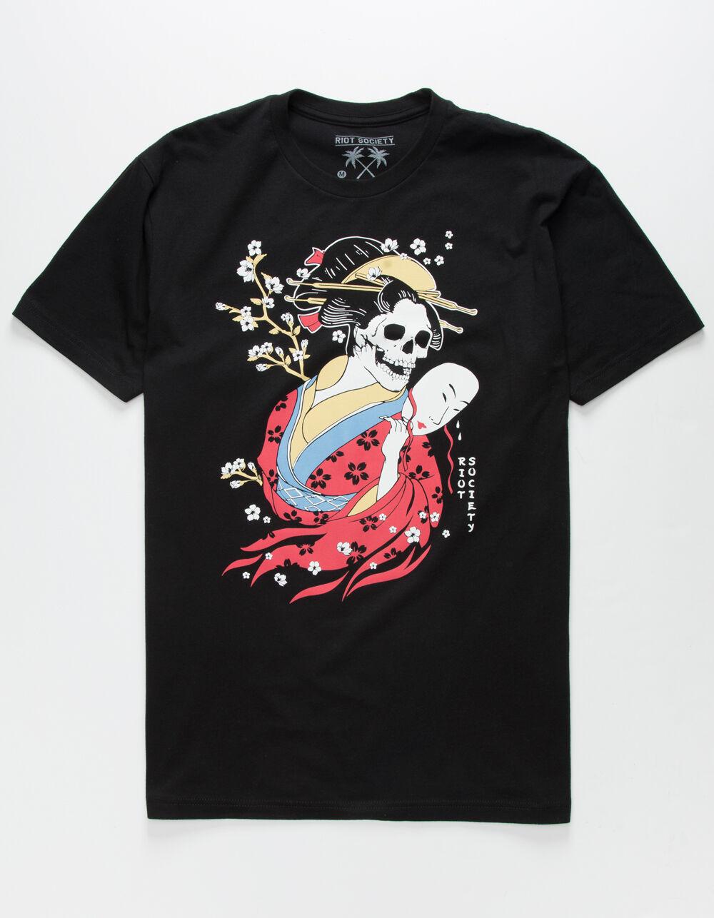 Riot Society Cotton Shred Geisha Mens T-shirt in Black for Men - Lyst