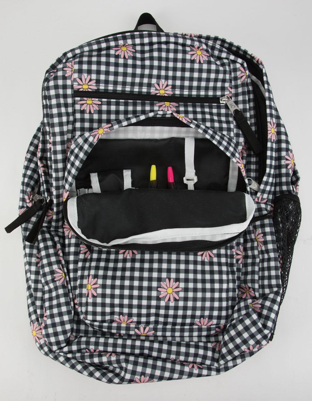 gingham daisy jansport backpack