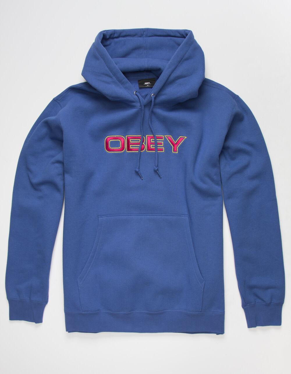 Obey Fleece Trace Mens Royal Hoodie in Lime (Blue) for Men Lyst