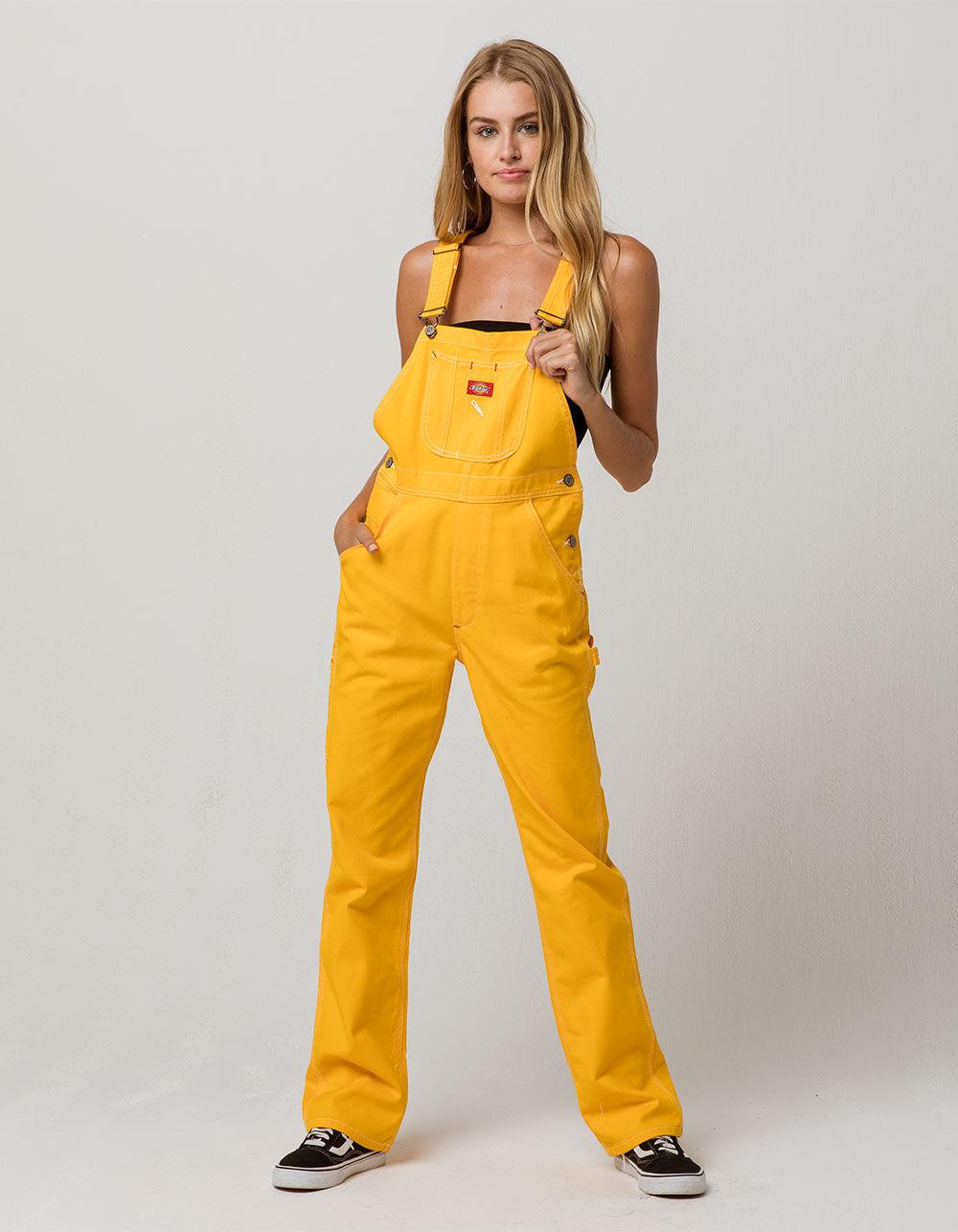 yellow overalls womens