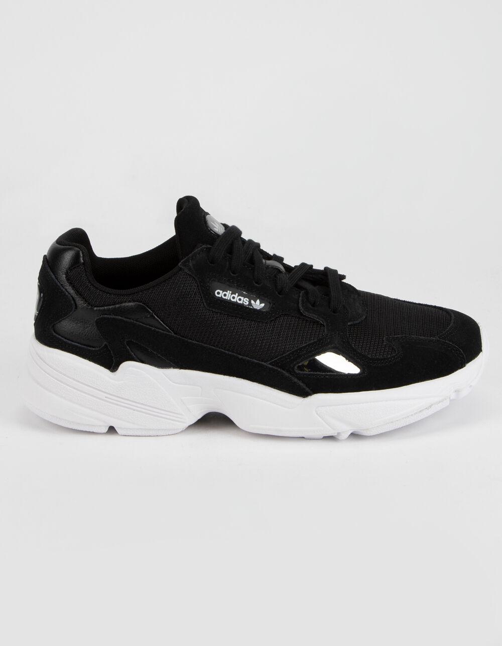 adidas Suede Falcon Black Womens Shoes Lyst