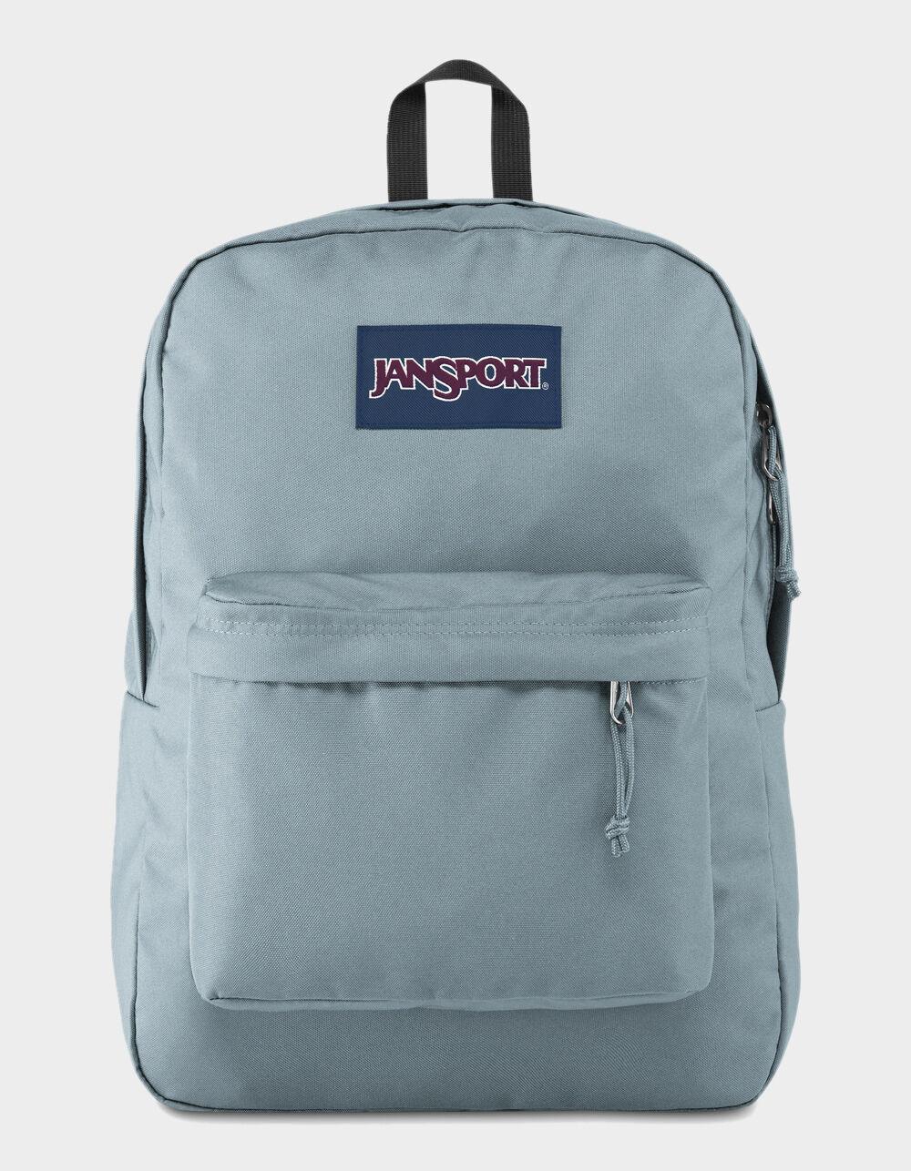 pale blue jansport backpack