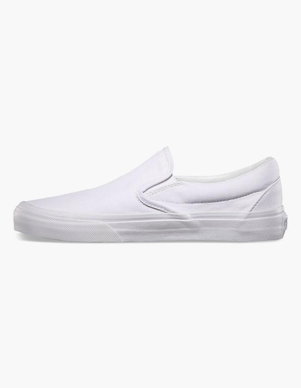 Vans Canvas Classic Slip-on Shoes - Size 4.5 in White for Men - Save 51 ...