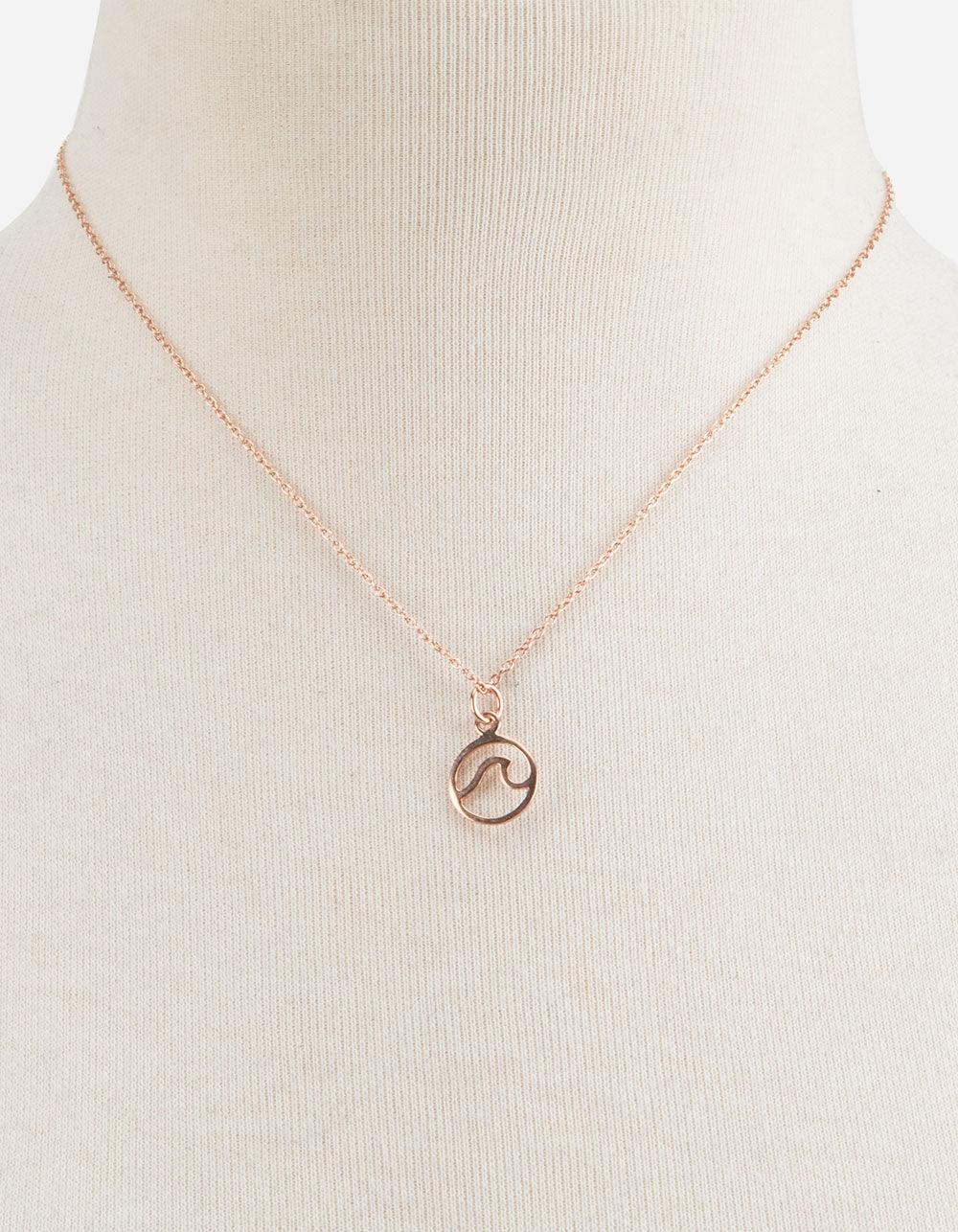 Pura Vida Wave Rose Gold Necklace in Metallic Lyst