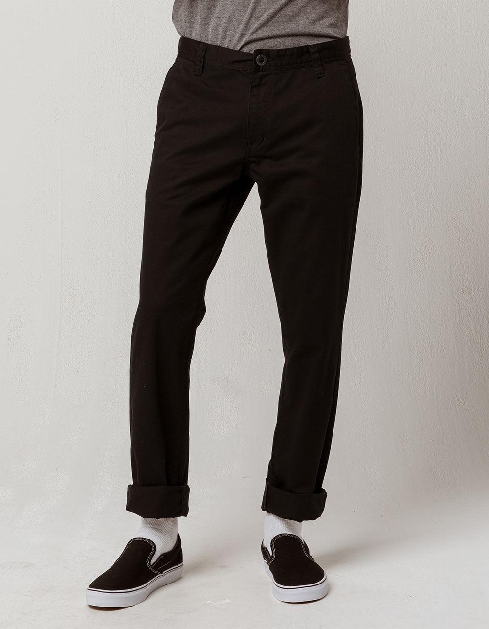 Volcom Cotton Frickin Drifter Slim Black Mens Chino Pants for Men - Lyst