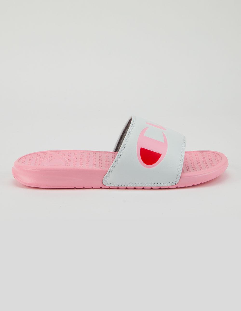 champion sandals pink