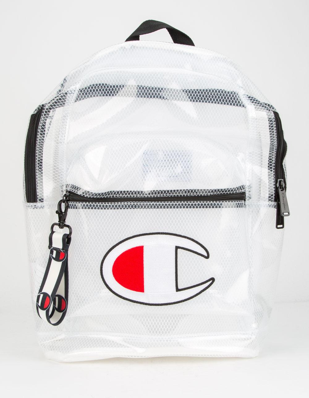 clear champion backpack