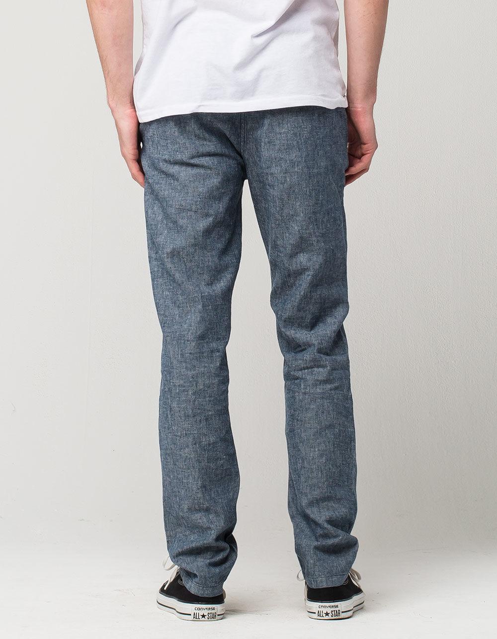 Levi's Linen 511 Chambray Mens Slim Chino Pants in Blue for Men - Lyst