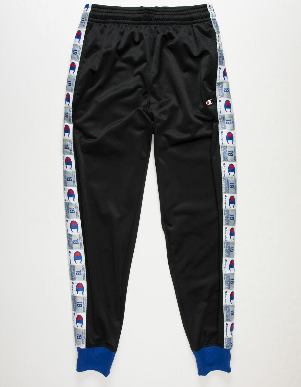 Champion Synthetic Tricot Mens Track Pants in Black for Men - Lyst
