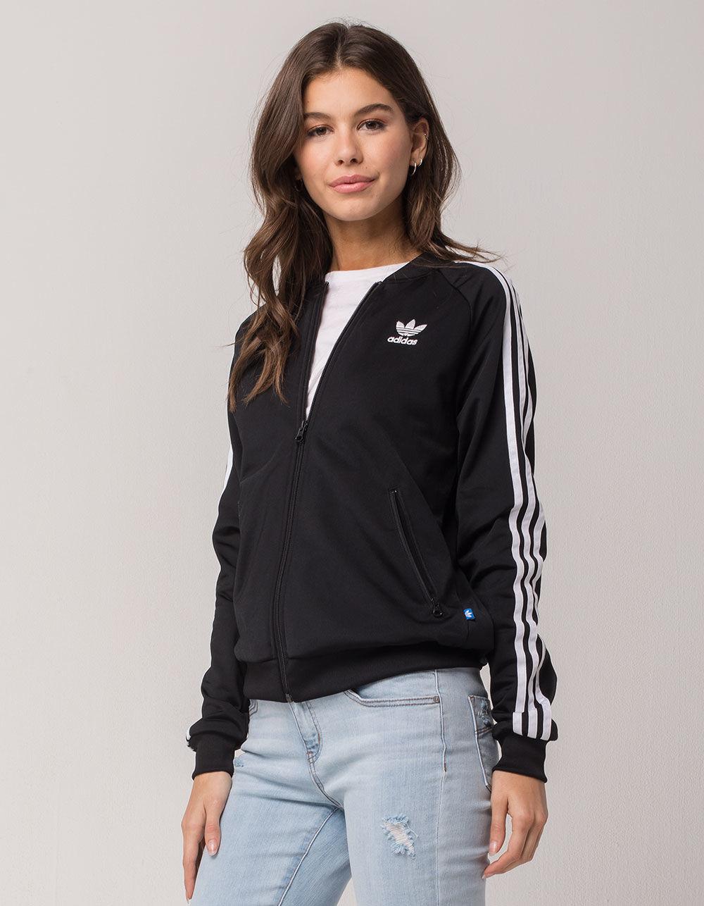 adidas supergirl black track jacket