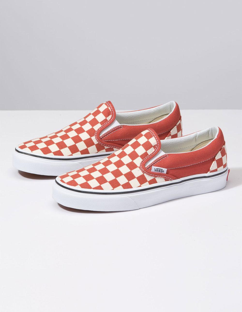 red checkerboard vans tilly's