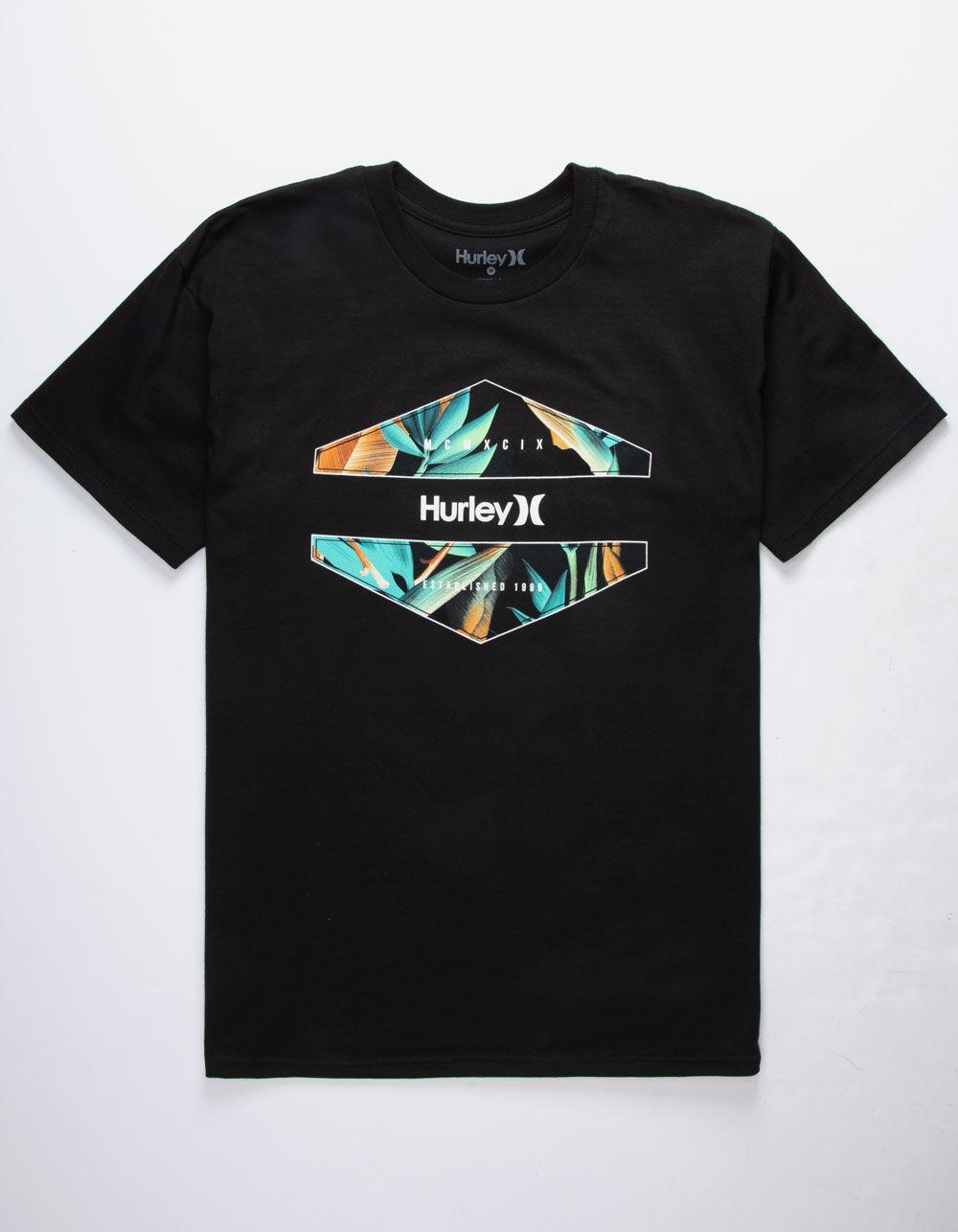 Hurley Cotton Rundown Black Mens Tshirt for Men Lyst