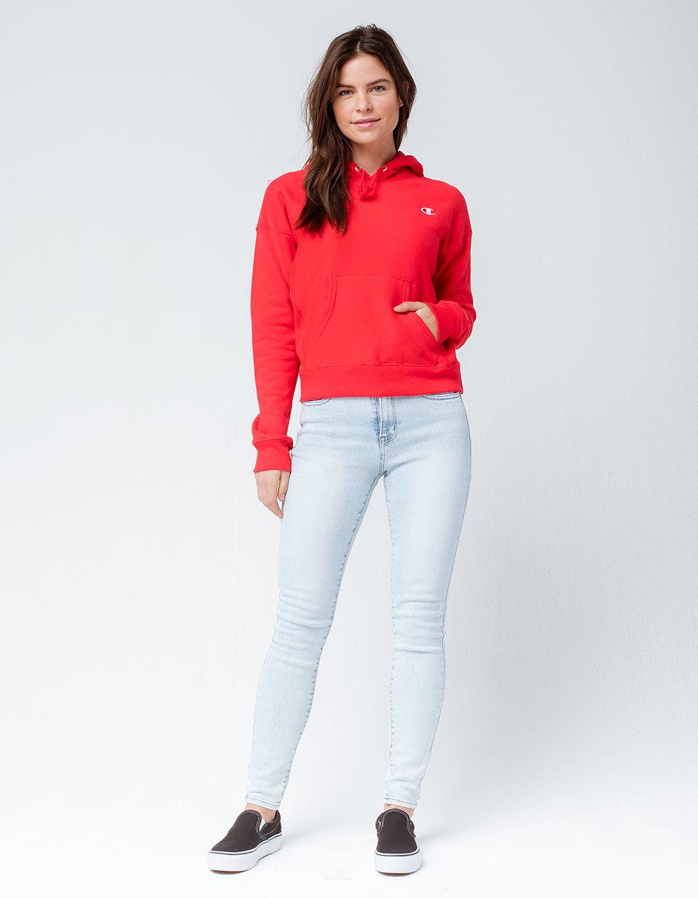 red spark champion hoodie