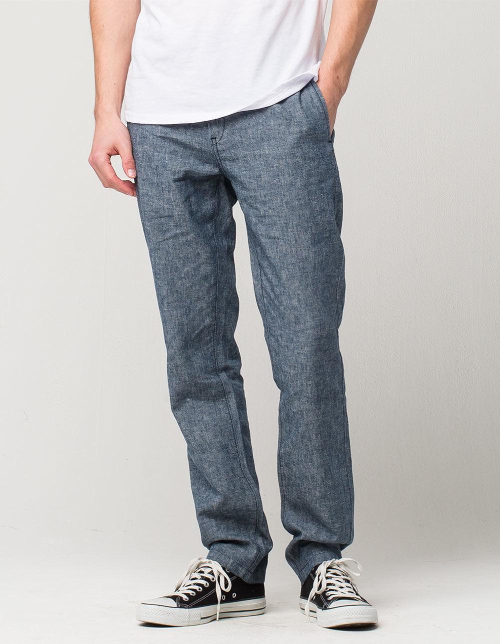 Levi's Linen 511 Chambray Mens Slim Chino Pants in Blue for Men - Lyst