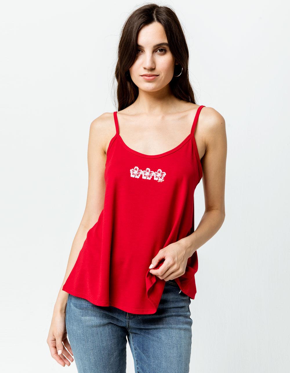 Roxy Synthetic Much Aloha Womens Tank Top in Red Lyst