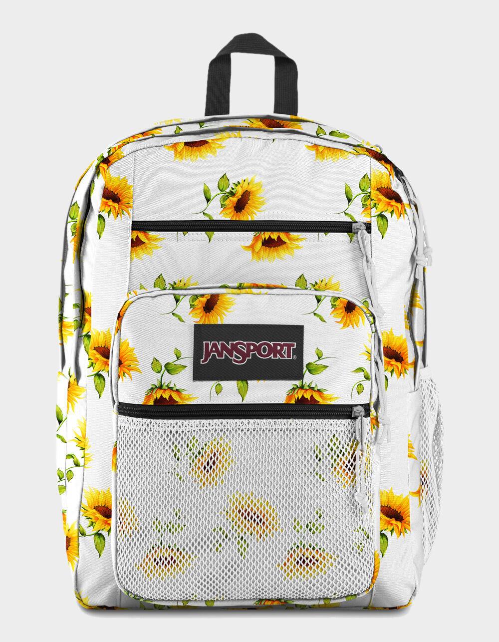 white sunflower jansport backpack
