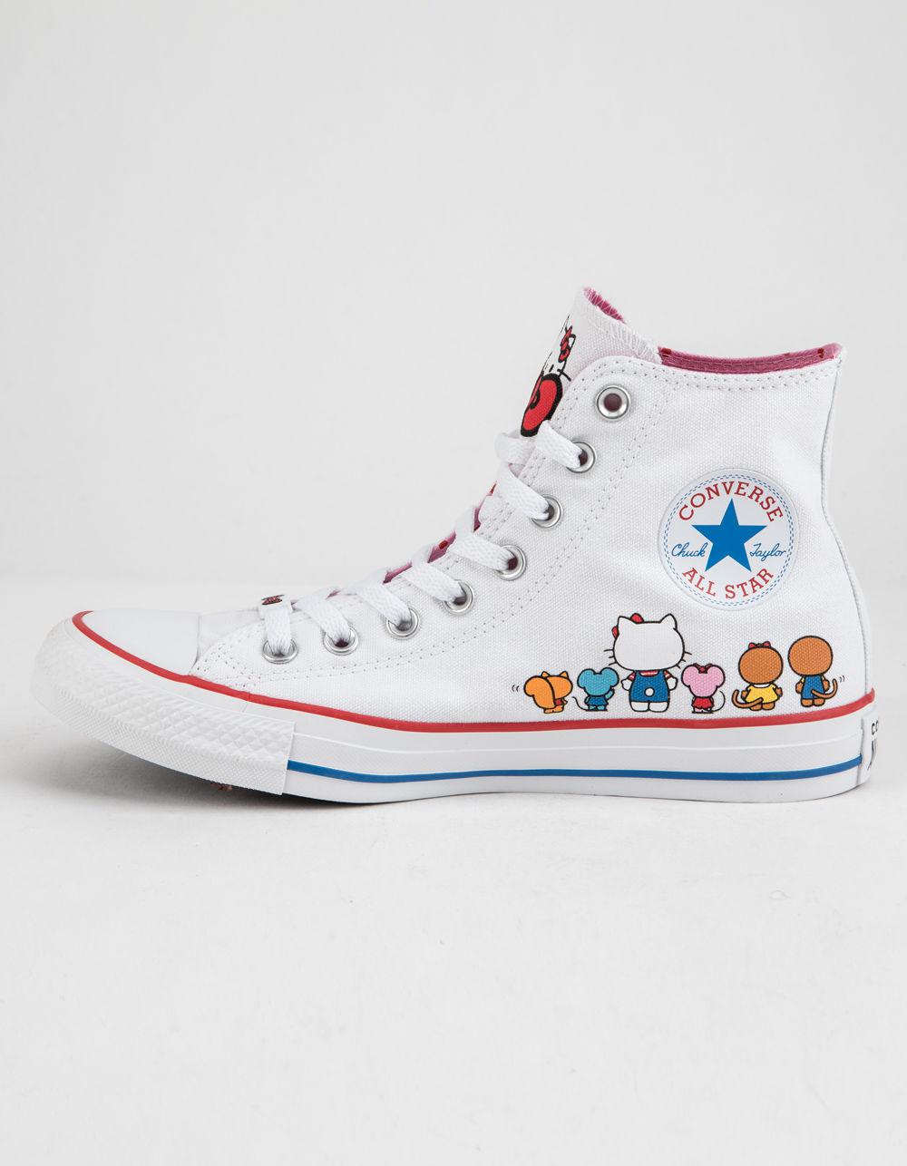 Converse Canvas X Hello Kitty Chuck Taylor All Star White & Prism Pink High Top Womens Shoes - Lyst