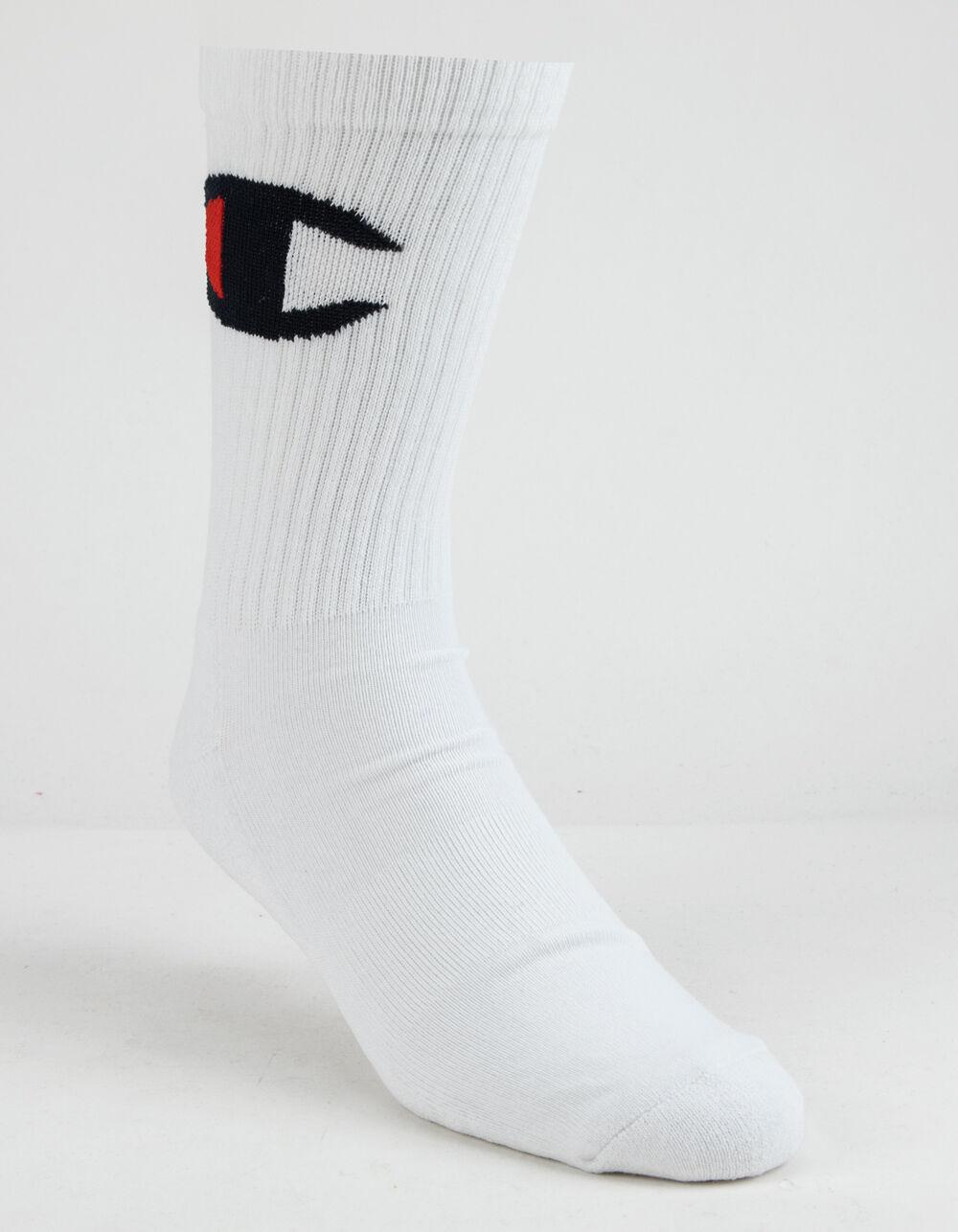 Champion Big C White Mens Crew Socks for Men Lyst