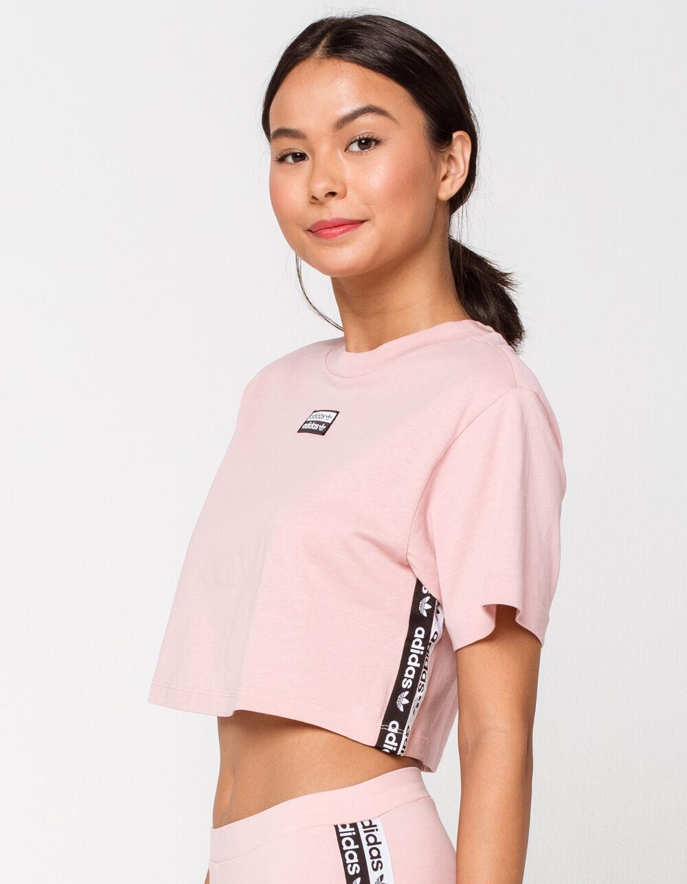 adidas pink tape tee