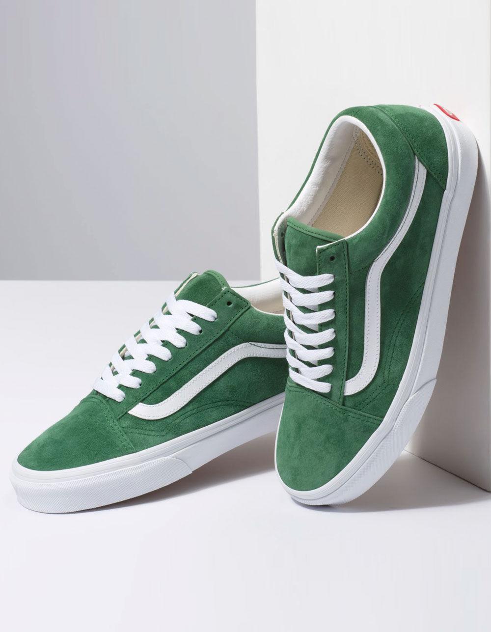 Vans Canvas Old Skool Deep Grass Green & Off White Shoes - Lyst