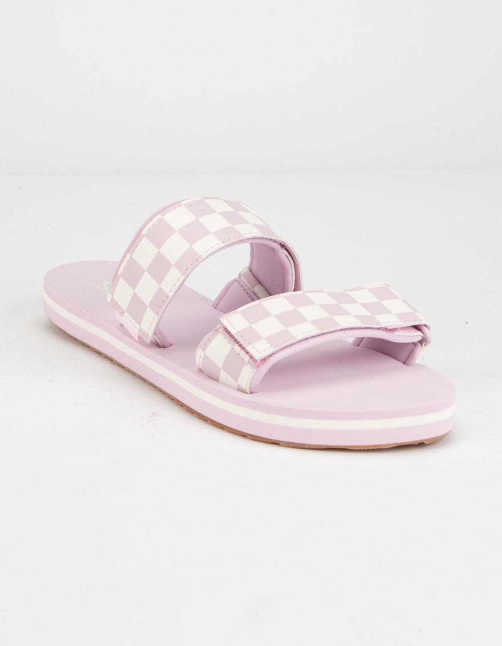 pink vans sandals
