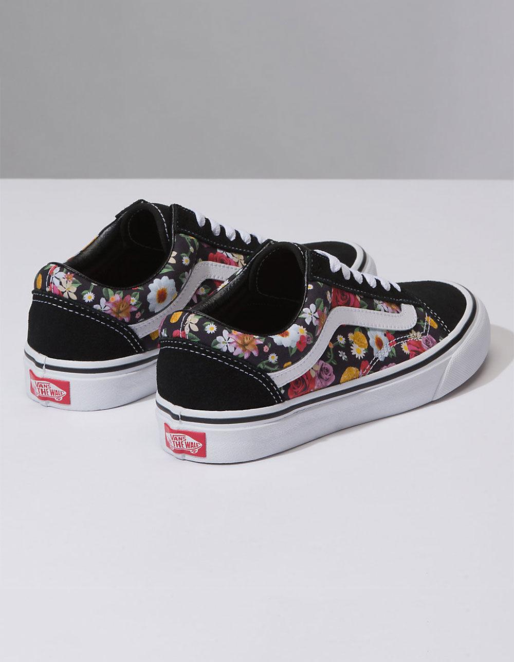 old skool lux floral vans